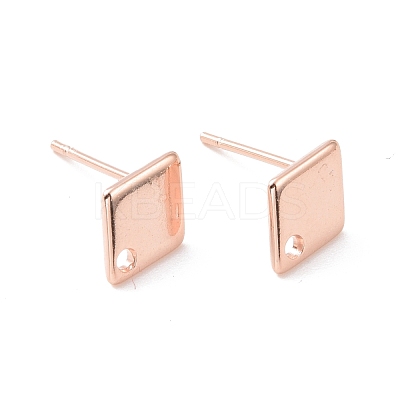 201 Stainless Steel Stud Earring Findings STAS-K241-01RG-1