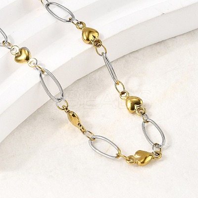 304 Stainless Steel Link Bracelets BJEW-A044-03C-GP-1