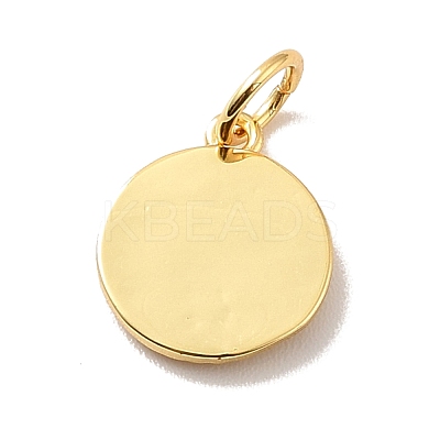 Rack Plating Brass Enamel Pendants KK-M230-17G-1