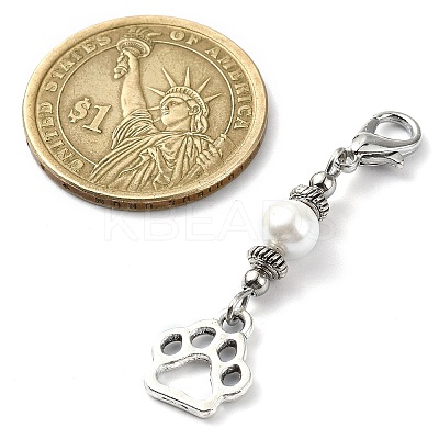 12Pcs 12 Style Alloy Pendant Decorations HJEW-JM02201-1