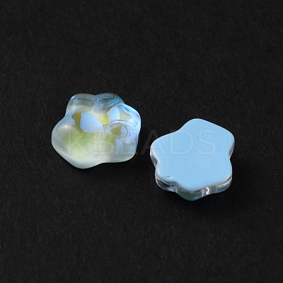 Paw Print Resin Cabochons MRMJ-WH0012-35A-1