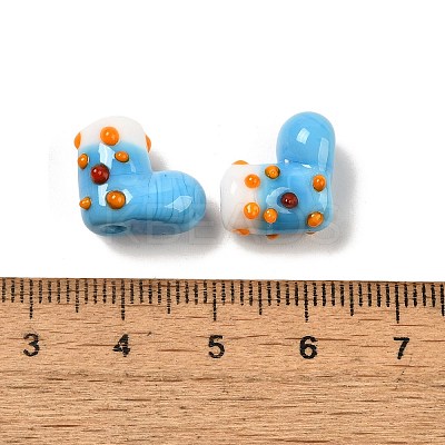 Handmade Lampwork Bumpy Beads Strands LAMP-U001-01G-1-1