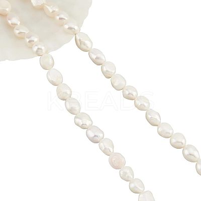 Natural Baroque Pearl Keshi Pearl Beads Strands PEAR-NB0001-49-1