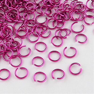 Anodized Aluminum Open Jump Rings X-ALUM-R005-0.8x6-05-1
