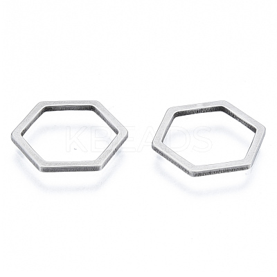 Non-Tarnish 201 Stainless Steel Linking Rings STAS-N090-T03-1-1