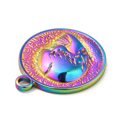 Ion Plating(IP) 201 Stainless Steel Pendants STAS-H172-07M-1