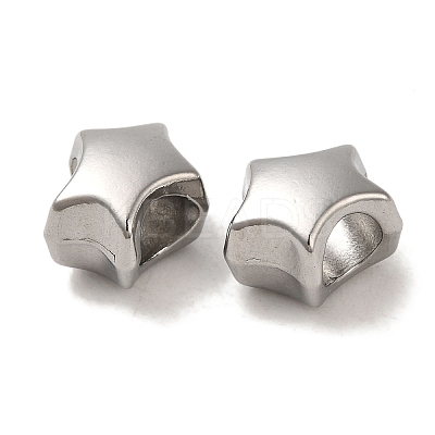 Non-Tarnish 304 Stainless Steel European Beads STAS-K285-19P-1