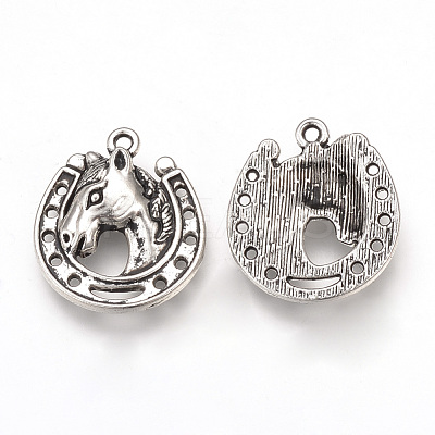 Tibetan Style Alloy Pendants TIBEP-T002-42AS-RS-1