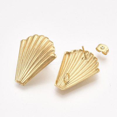 304 Stainless Steel Stud Earring Findings STAS-T045-20G-1