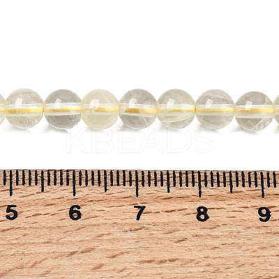 Natural Lemon Quartz(Heated) Beads Strands G-B167-A11-6mm-1