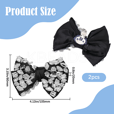 Bowknot Non-woven Fabrics Shoe Decoration FIND-WH0139-290A-1