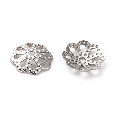 Non-Tarnish 304 Stainless Steel Fancy Bead Caps STAS-H124-12P-1