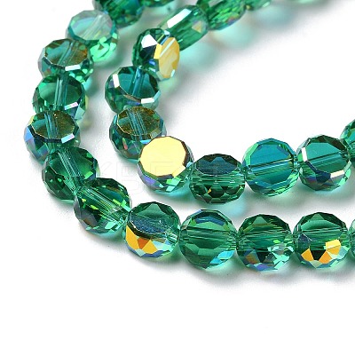 Transparent Electroplate Glass Beads Strands GLAA-Q099-D01-03-1
