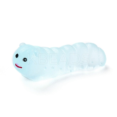 Luminous Resin Worm Ornament DJEW-R011-01C-01-1