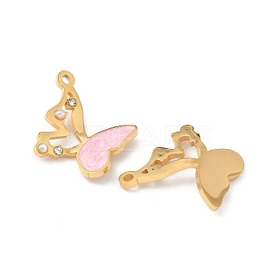 304 Stainless Steel Enamel Pendants STAS-U057-08G-02-1