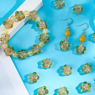40Pcs Handmade Lampwork Beads LAMP-PA0001-11B-1