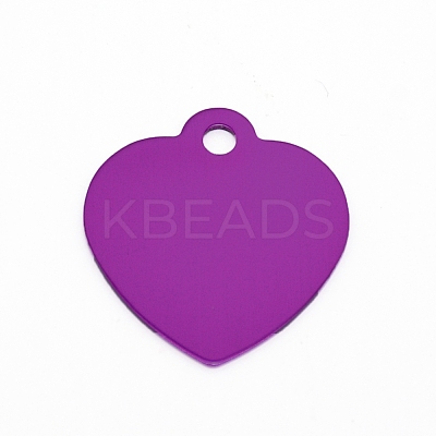 Aluminum Blank Pendants ALUM-WH0164-87E-1