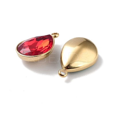 Faceted Glass Pendants STAS-P339-04G-1