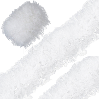 3 Yards Polyester Pleated Lace Trim OCOR-CY0001-02B-1