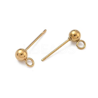 304 Stainless Steel Stud Earring Findings STAS-P448-11C-G-1