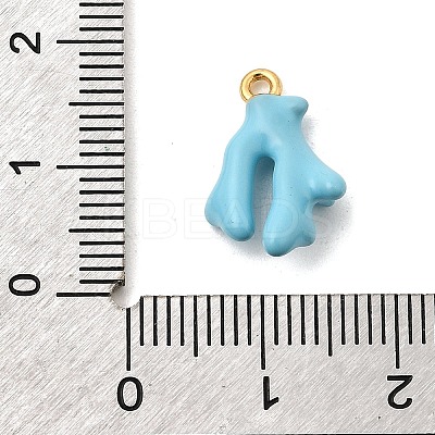 304 Stainless Steel Enamel Pendants STAS-P431-32G-02-1