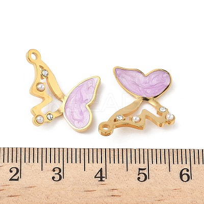 304 Stainless Steel Enamel Pendants STAS-U057-08G-01-1