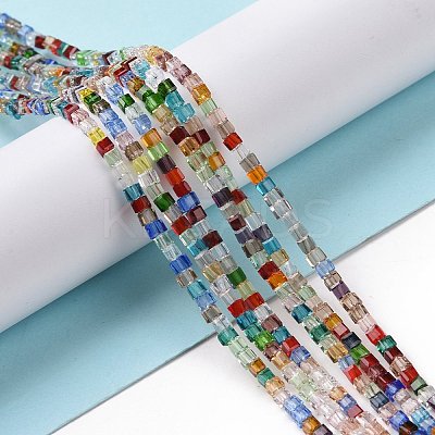 Transparent Glass Bead Strands X-GLAA-H018-03-1