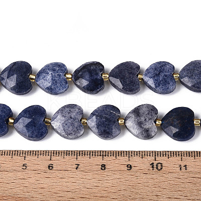 Natural Blue Aventurine Beads Strands G-P592-B09-01-1