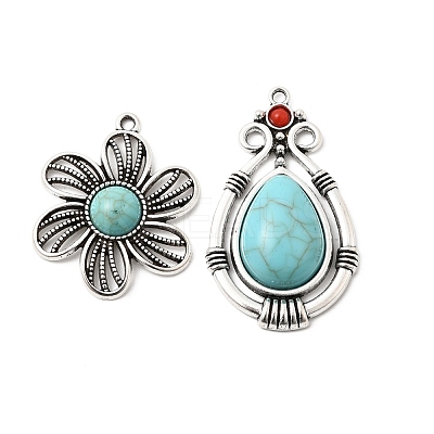 Tibetan Style Alloy Big Pendants FIND-B058-03AS-03-1