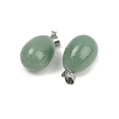 Natural Green Aventurine Pendants G-U018-01P-E-1