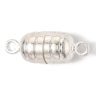 Brass Magnetic Clasps with Loops KK-O134-13S-1
