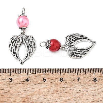 32Pcs 8 Colors Tibetan Style Alloy Pendants FIND-PH0008-69-1
