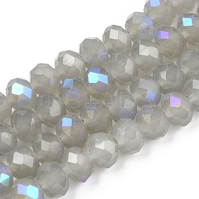 Electroplate Glass Beads Strands EGLA-A044-J1mm-L10-1