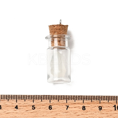 Halloween Glass Wishing Bottle Pendants IFIN-P041-02P-01-1