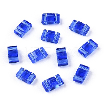 2-Hole Glass Seed Beads SEED-T003-01B-08-1