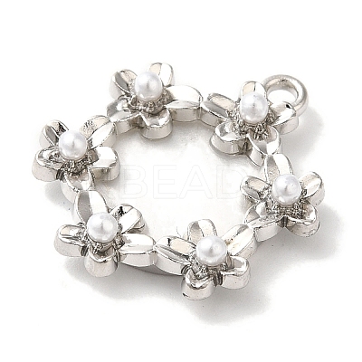 Flower Rack Plating Alloy Pendants FIND-I039-023A-P-1