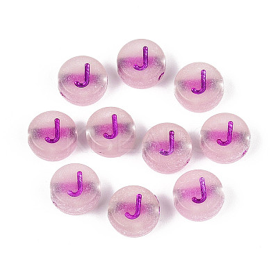 Luminous Frosted Acrylic Beads FACR-T008-02J-1