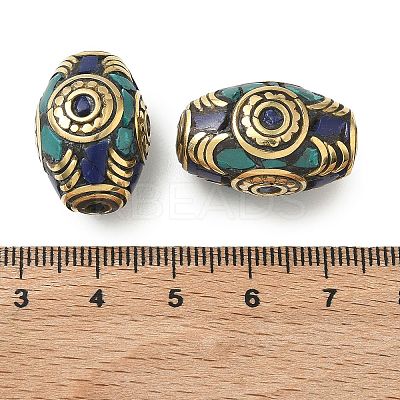 Handmade Tibetan Style Beads KK-Z157-03AG-03-1