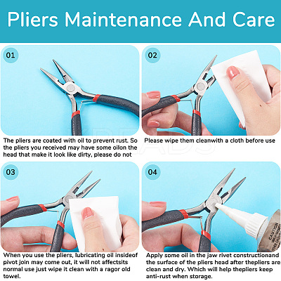 Carbon Steel Jewelry Pliers Sets PT-TA0001-09-1