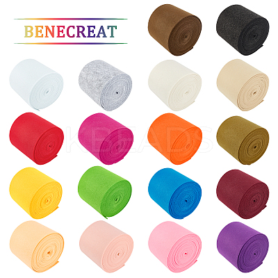 Non Woven Fabric Embroidery Needle Felt for DIY Crafts DIY-WH0156-92J-1