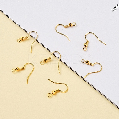 Brass Earring Hooks KK-YW0001-28G-1