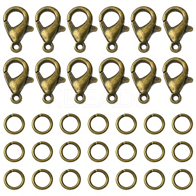 50Pcs Zinc Alloy Lobster Claw Clasps FIND-YW0003-98AB-1
