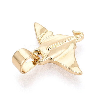 Brass Pendants KK-T080-17G-1