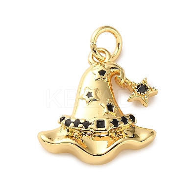 Brass Micro Pave Cubic Zirconia Pendants LS-KK-I383-08G-01-1