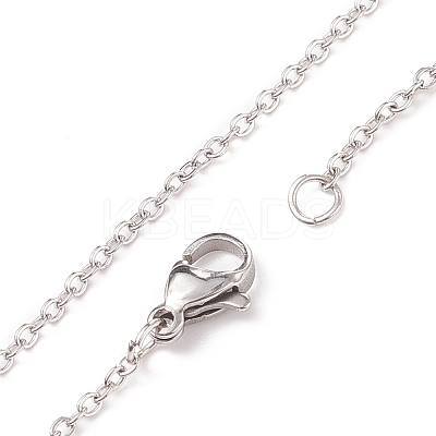 Heart Natural Mixed Stone Pendant Necklaces NJEW-JN03968-1