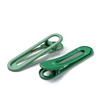 Spray Painted Alloy Alligator Hair Clips Set PHAR-F009-03B-1