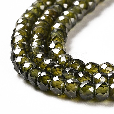 Cubic Zirconia Bead Strands ZIRC-G001-01J-1