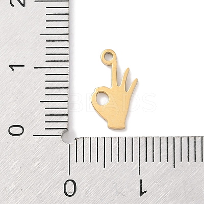 304 Stainless Steel Charms STAS-K286-01K-G-1