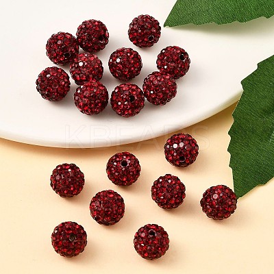 Pave Disco Ball Beads RB-H258-10MM-208-1