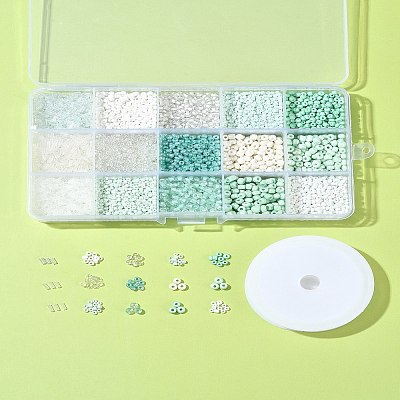 DIY Glass Seed Beads Bracelets Jewelry Making Kit DIY-FS0007-64-1